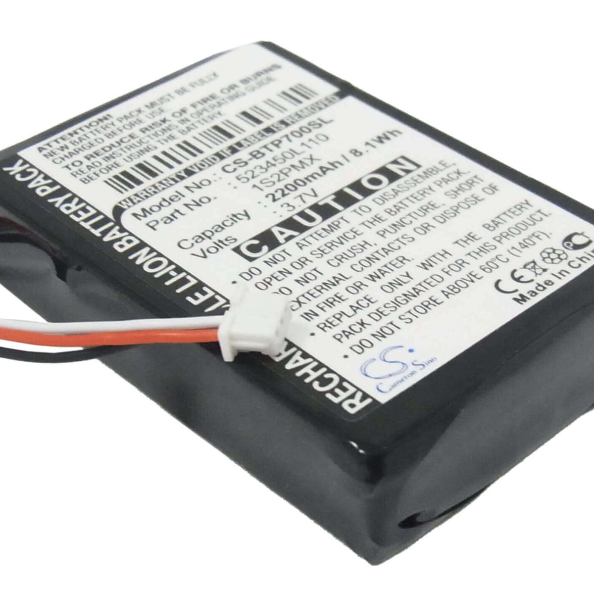 Replacement Battery For Blaupunkt Navi GPS, TravelPilot Lucca 3.3