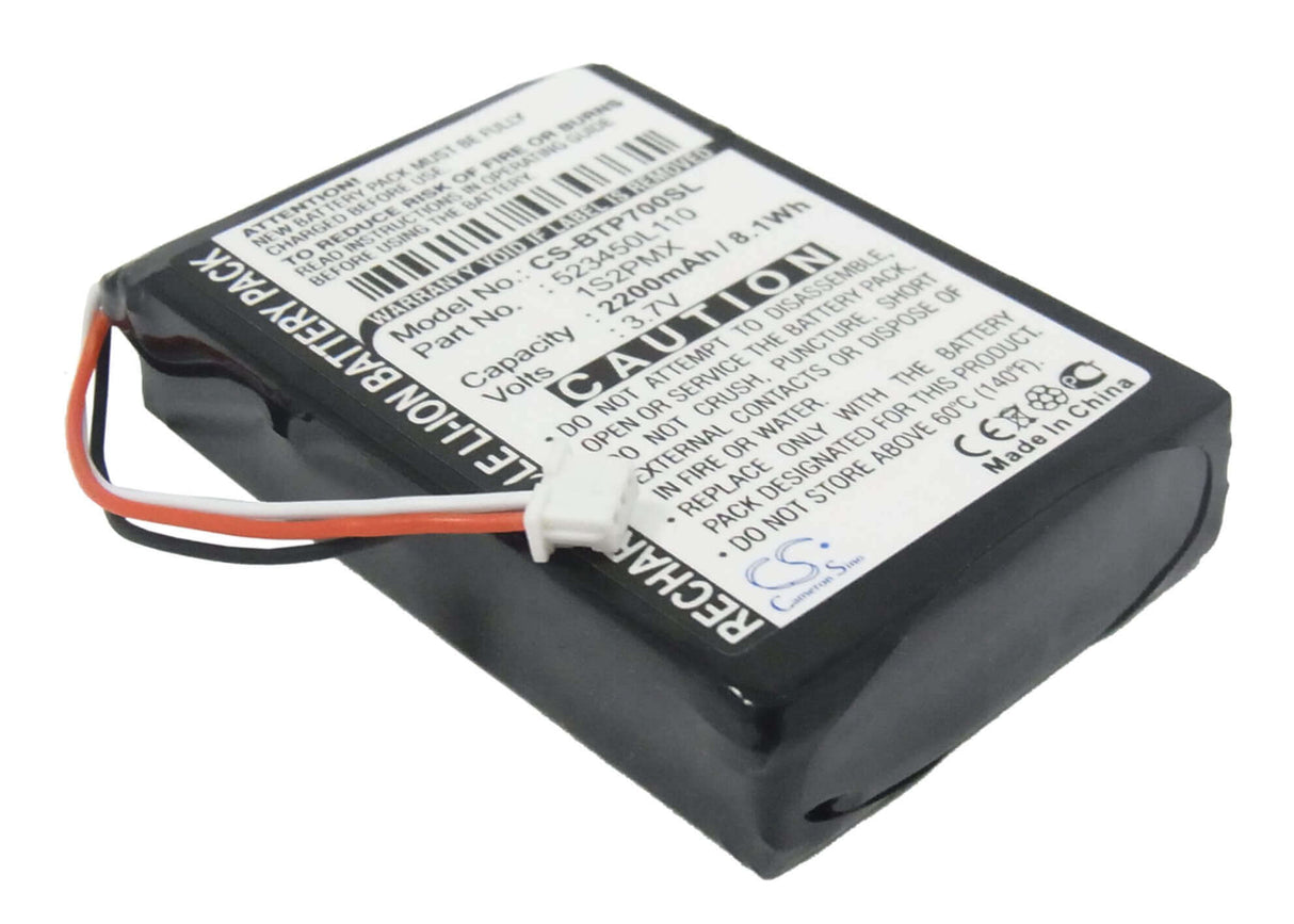 3,7V, Li-ion, 2200mAh, batterie GPS compatible avec Blaupunkt, 1s2pmx, Travelpilot 500, Travelpilot 700, 8,14Wh GPS, Navigator Cameron Sino Technology Limited