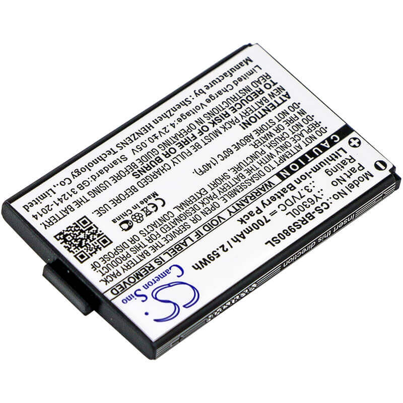 Li-ion, Headset Battery For Blinc, G2, Oneal, Rf710 3.7v, 700mah - 2.59wh Wireless Headset Cameron Sino Technology Limited
