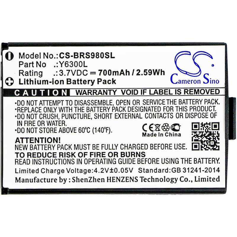 Li-ion, Headset Battery For Blinc, G2, Oneal, Rf710 3.7v, 700mah - 2.59wh Wireless Headset Cameron Sino Technology Limited
