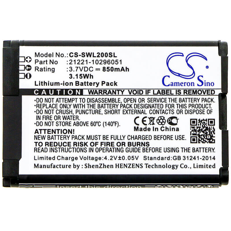 3.7V, Li-ion, 850mAh, Remote Control battery fits Rexton, Blu, Siemens, Bluetooth Remote, Rcu, Sgi-wl200ap, 3.15Wh Remote Control Cameron Sino Technology Limited
