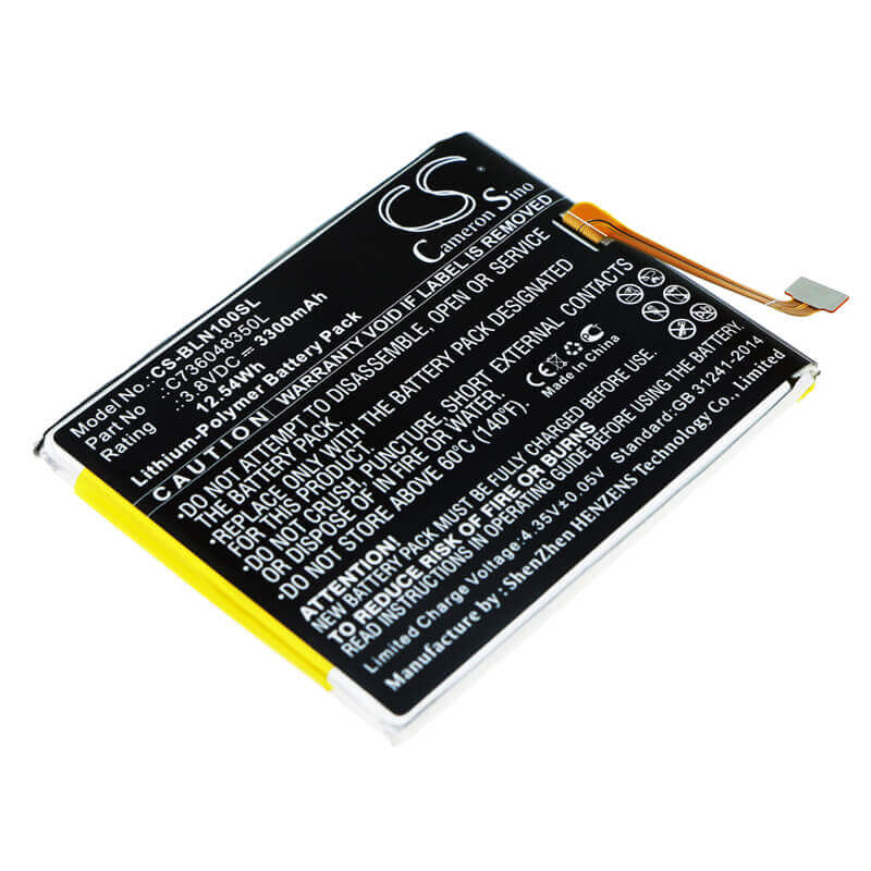 3.8V, Li-Polymer, 3300mAh, SmartPhone battery fits Blu, C736048350l, Bold N1, 12.54Wh Mobile, SmartPhone Cameron Sino Technology Limited (Smartphone)