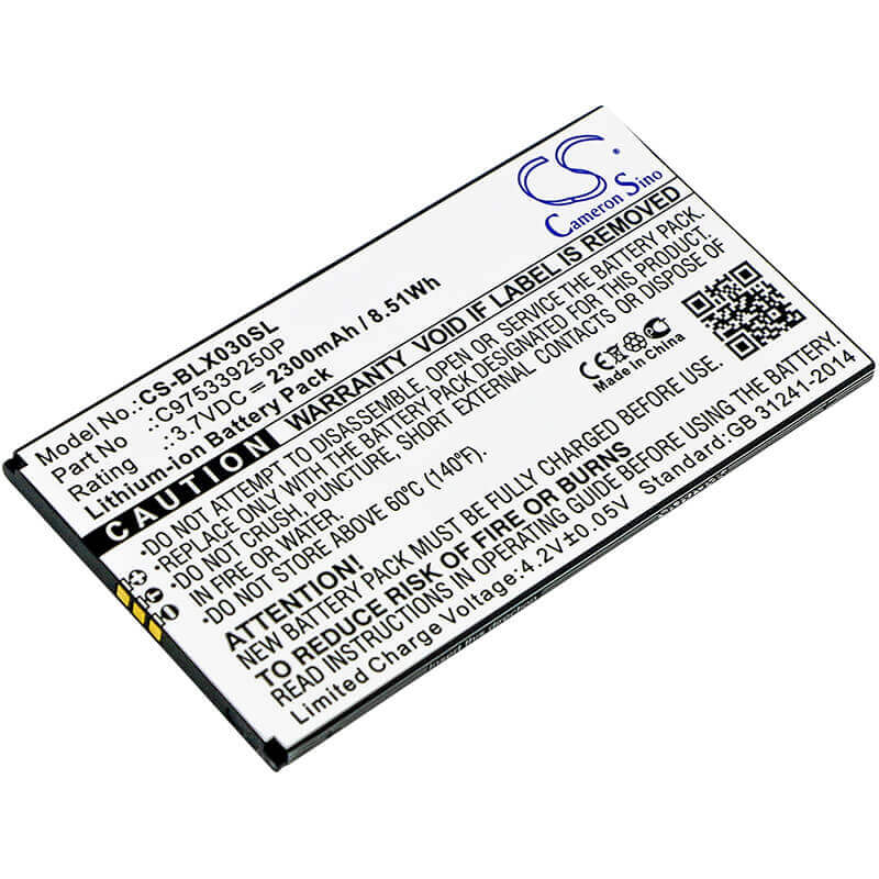 3.7V, Li-ion, 2300mAh, SmartPhone battery fits Blu, C975339250p, D0030uu, Dash X Plus Lte, 8.51Wh Mobile, SmartPhone Cameron Sino Technology Limited (Smartphone)