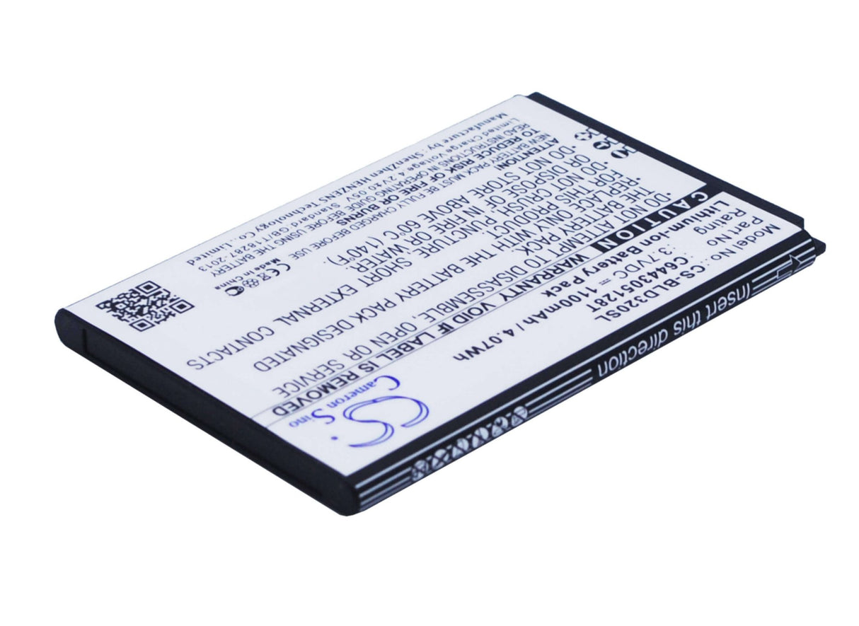 3.7V, Li-ion, 1100mAh, SmartPhone battery fits Blu, C644305128t, Dash 3.2, 4.07Wh Mobile, SmartPhone Cameron Sino Technology Limited (Smartphone)