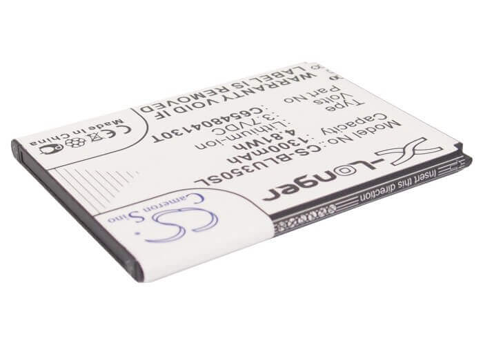 3.7V, Li-ion, 1300mAH, SmartPhone battery fits Blu, C654804130t, D170, Dash 3.5, 4.81Wh Mobile, SmartPhone Cameron Sino Technology Limited (Smartphone)