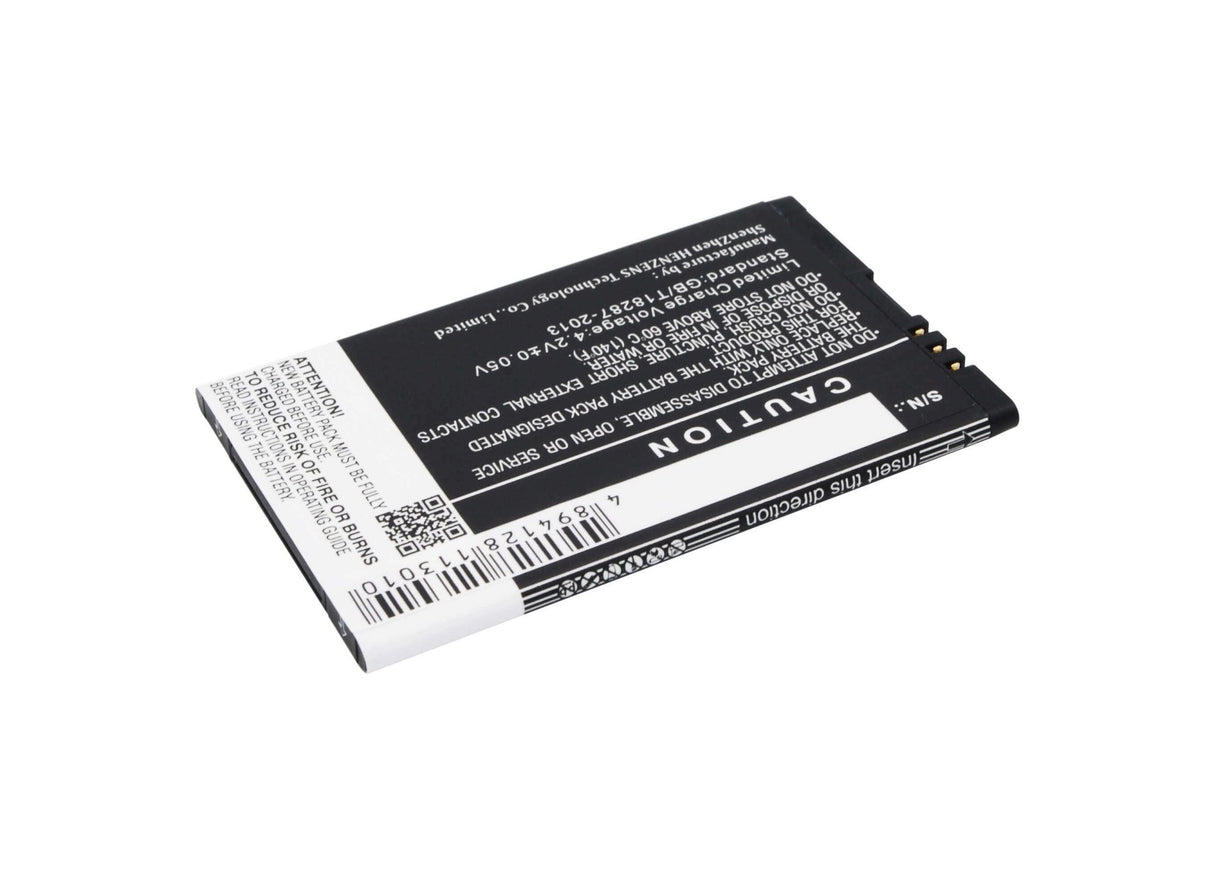 3.7V, Li-ion, 1500mAh, SmartPhone battery fits Blu, C785039150j, D143k, Dash Jr 4.0 K, 5.55Wh Mobile, SmartPhone Cameron Sino Technology Limited (Smartphone)
