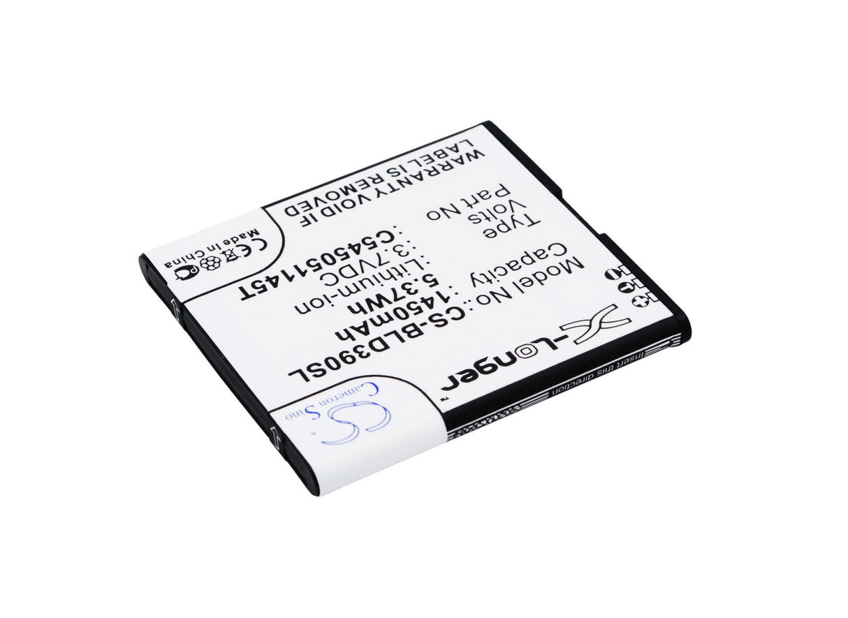 3.7V, Li-ion, 1450mAh, SmartPhone battery fits Blu, C545051145t, D050l, D050u, 5.37Wh Mobile, SmartPhone Cameron Sino Technology Limited (Smartphone)