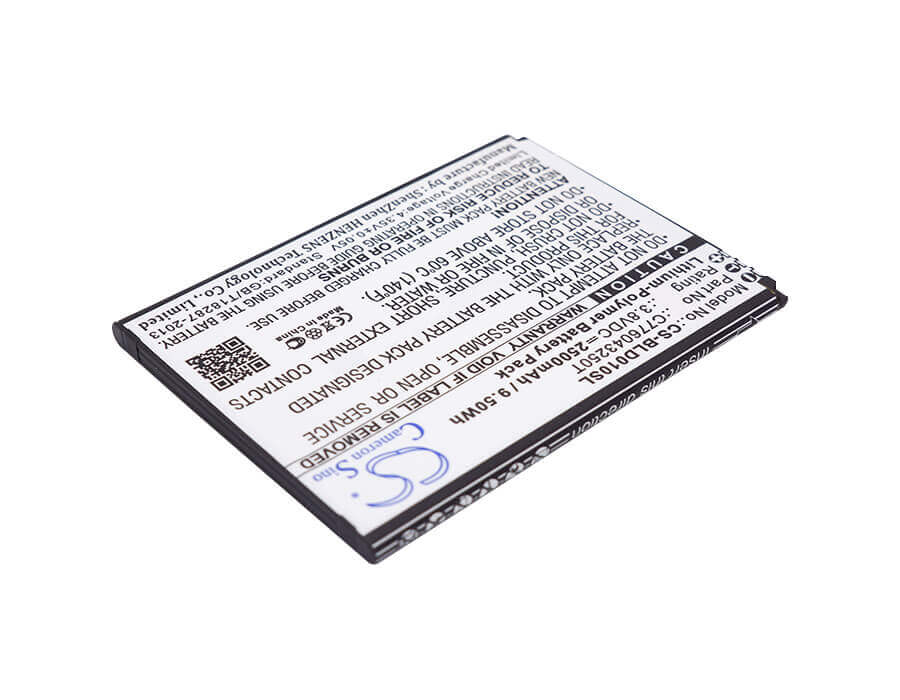 3.8V, Li-Polymer, 2500mAh, SmartPhone battery fits Blu, C776043250t, Bold Liks Us, D0010uu, 9.5Wh Mobile, SmartPhone Cameron Sino Technology Limited (Smartphone)