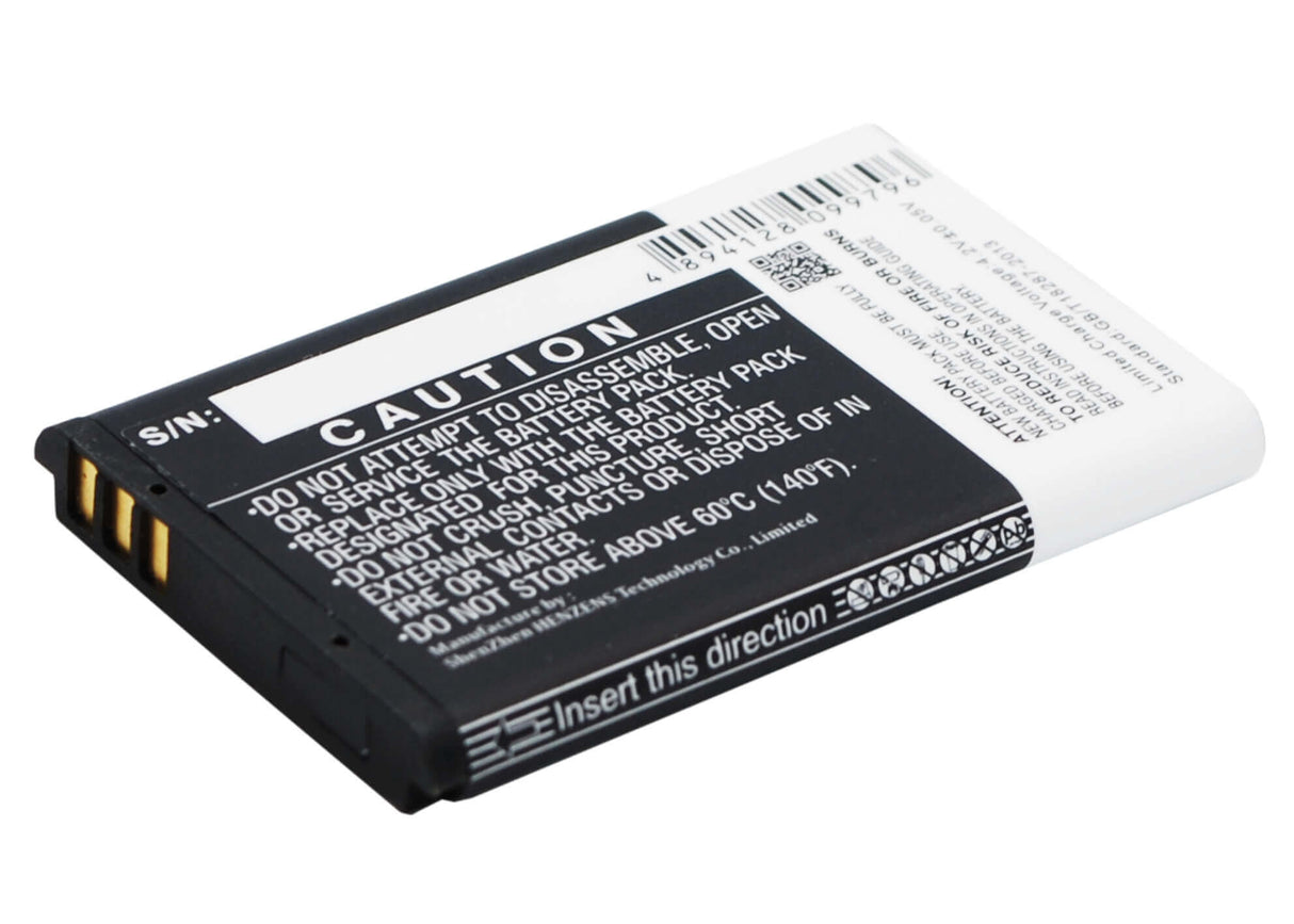 3.7V, Li-ion, 1200mAh, SmartPhone battery fits F-fook, Beghelli, Hyundai, Saiet, Brondi, Caliber, Jcb, Blu, Oricom, Amico, 300d006018f, 4.44Wh Mobile, SmartPhone Cameron Sino Technology Limited (Smartphone)