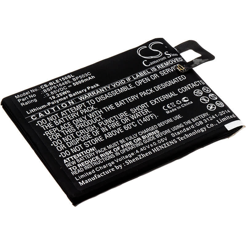 3.85V, Li-Polymer, 5000mAh, SmartPhone battery fits Blu, Bp503c, E150, E150q, 19.25Wh Mobile, SmartPhone Cameron Sino Technology Limited (Smartphone)