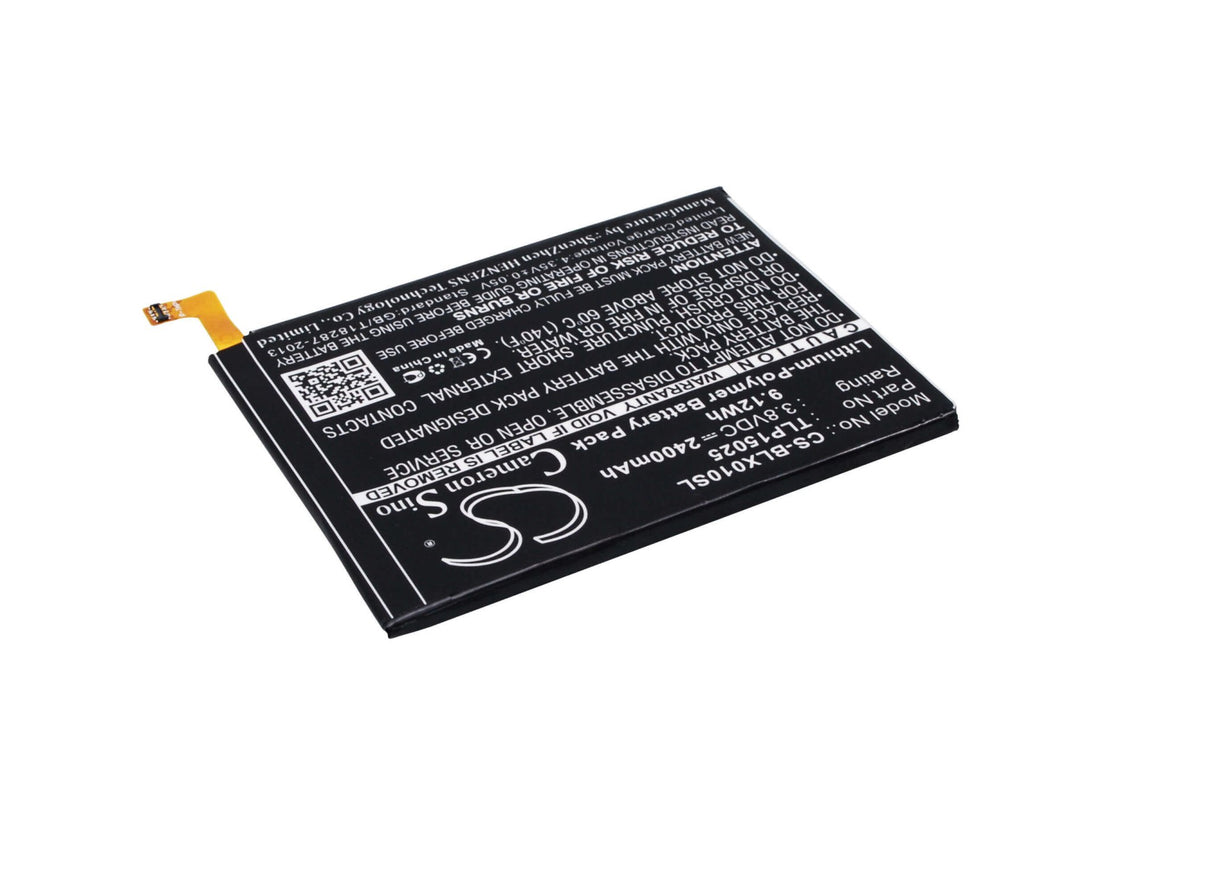 3.8V, Li-Polymer, 2400mAh, SmartPhone battery fits Blu, Tlp15025, Life One 2015, X010q, 9.12Wh Mobile, SmartPhone Cameron Sino Technology Limited (Suspended)