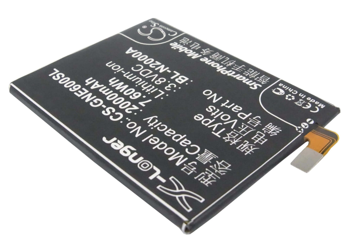 3.8V, Li-Polymer, 2000mAh, SmartPhone battery fits Blu, Fly, Gionee, Bl-n2000a, L240a, L240i, 7.6Wh Mobile, SmartPhone Cameron Sino Technology Limited (Smartphone)