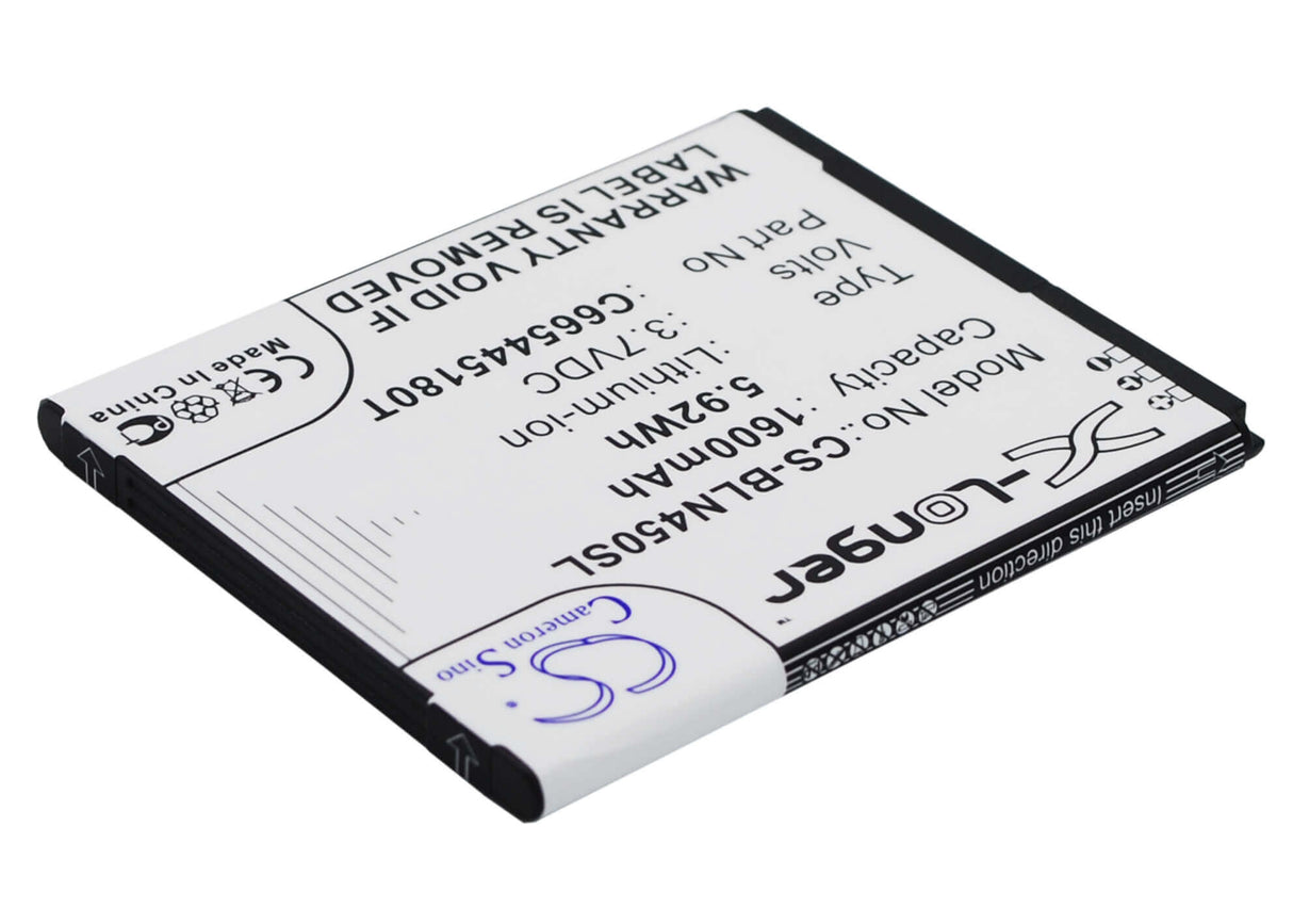 Battery For Blu Neo 4.5, S330l, D330l 3.7v, 1600mah - 5.92wh Batteries for Electronics Cameron Sino Technology Limited (Suspended)