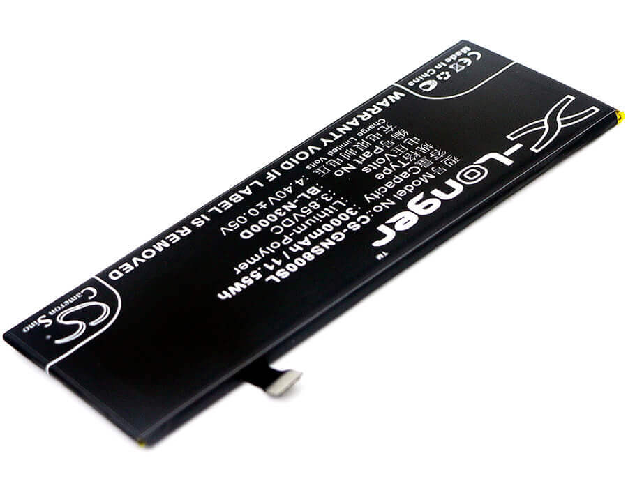 3.85V, Li-Polymer, 3000mAh, SmartPhone battery fits Gionee, Blu, Bl-n3000d, P0030uu, Pure Xr, 11.55Wh Mobile, SmartPhone Cameron Sino Technology Limited (Suspended)