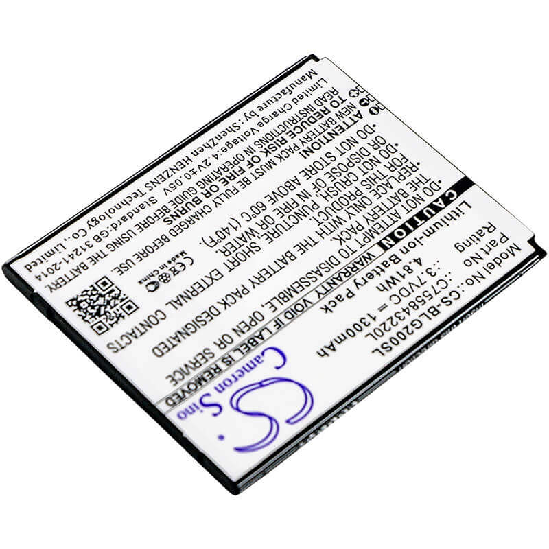 3.7V, Li-ion, 1300mAh, SmartPhone battery fits Blu, C755843220l, S010q, S0250uu, 4.81Wh Mobile, SmartPhone Cameron Sino Technology Limited (Smartphone)