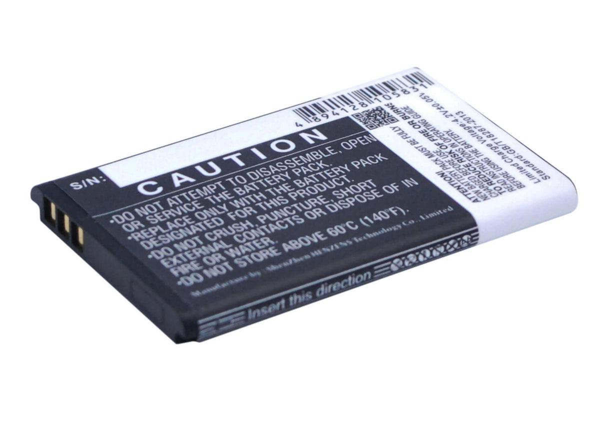 3.7V, Li-ion, 900mAh, SmartPhone battery fits Blu, N4c600t, Aria, Jenny Ii, 3.33Wh Mobile, SmartPhone Cameron Sino Technology Limited (Smartphone)