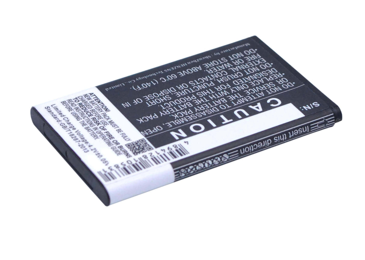 3.7V, Li-ion, 900mAh, SmartPhone battery fits Blu, N4c600t, Aria, Jenny Ii, 3.33Wh Mobile, SmartPhone Cameron Sino Technology Limited (Smartphone)