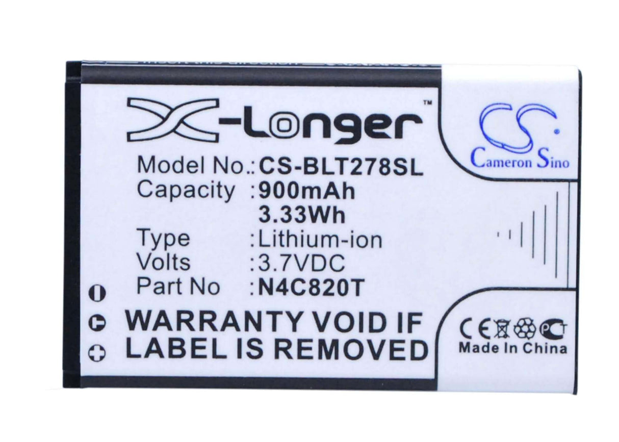 3.7V, Li-ion, 900mAh, SmartPhone battery fits Blu, N4c600t, Aria, Jenny Ii, 3.33Wh Mobile, SmartPhone Cameron Sino Technology Limited (Smartphone)