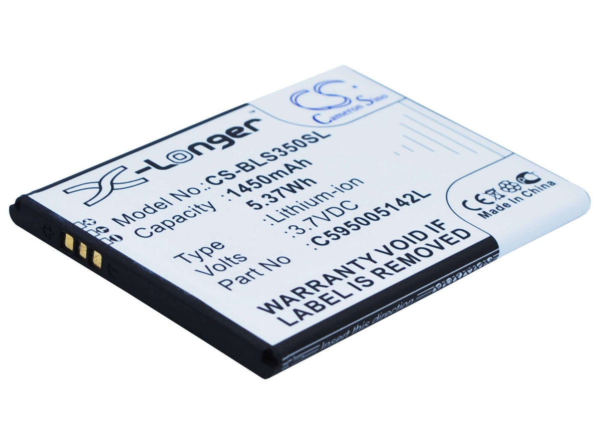 3.7V, Li-ion, 1450mAh, SmartPhone battery fits Blu, C595005142l, S350, Star Jr, 5.37Wh Mobile, SmartPhone Cameron Sino Technology Limited (Smartphone)