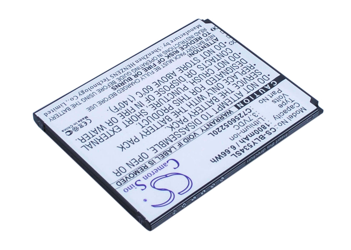 3.7V, Li-ion, 1800mAh, SmartPhone battery fits Blu, C725605220l, Studio 5.0 Hd, Studio 5.0 Hd Lte, 6.66Wh Mobile, SmartPhone Cameron Sino Technology Limited (Smartphone)