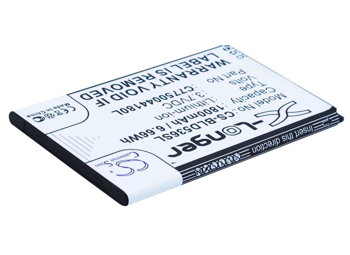 3.7V, Li-ion, 1800mAh, SmartPhone battery fits Blu, C775004180l, D030, D030l, 6.66Wh Mobile, SmartPhone Cameron Sino Technology Limited (Smartphone)