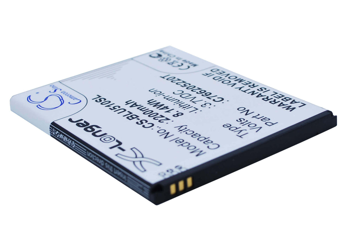 3.7V, Li-ion, 2200mAh, SmartPhone battery fits Blu, C766205220t, D550, D550a, 8.14Wh Mobile, SmartPhone Cameron Sino Technology Limited (Smartphone)