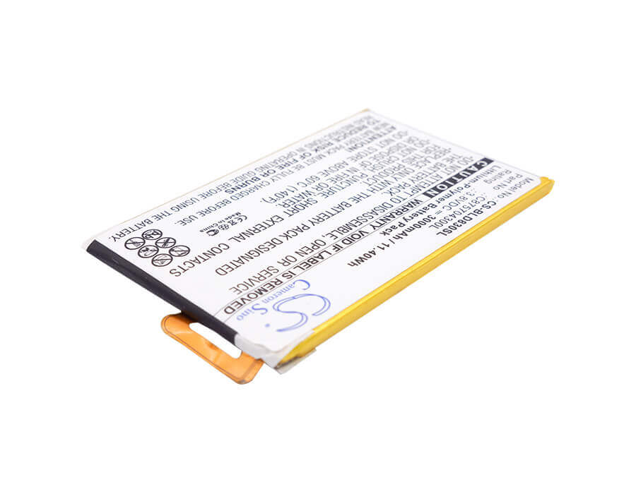 3.8V, Li-Polymer, 3000mAh, SmartPhone battery fits Blu, C875704300l, D830, D830u, 11.4Wh Mobile, SmartPhone Cameron Sino Technology Limited (Smartphone)