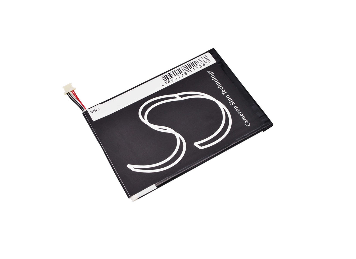 3.7V, Li-Polymer, 3000mAh, Tablet battery fits Blu, 1icp3/79/115, P60w, Touchbook 7.0 Pro, 11.10Wh Tablet Cameron Sino Technology Limited