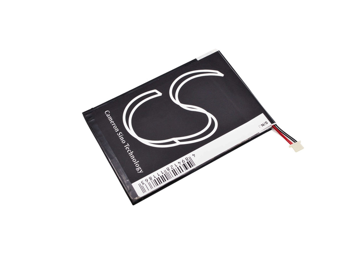 3.7V, Li-Polymer, 3000mAh, Tablet battery fits Blu, 1icp3/79/115, P60w, Touchbook 7.0 Pro, 11.10Wh Tablet Cameron Sino Technology Limited