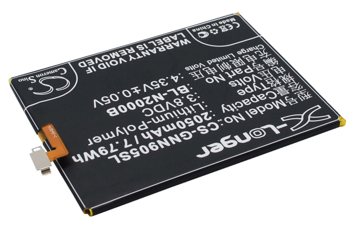 3.8V, Li-Polymer, 2050mAh, SmartPhone battery fits Fly, Blu, Gionee, Bl-n2000b, D980l, Vivo Air, 7.79Wh Mobile, SmartPhone Cameron Sino Technology Limited (Smartphone)