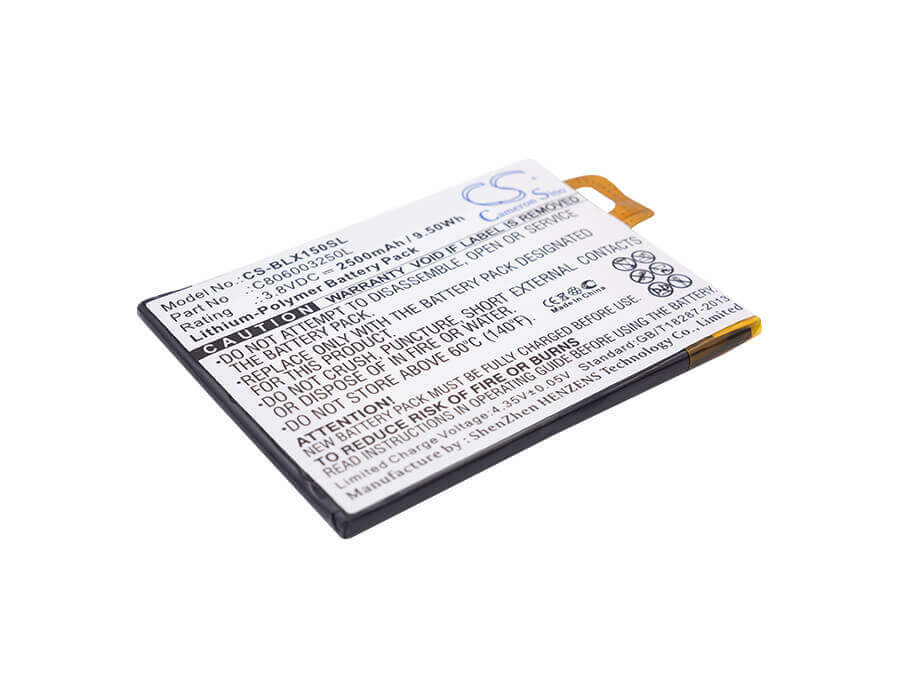 3.8V, Li-Polymer, 2500mAh, SmartPhone battery fits Blu, C806003250l, Win Hd 5.5", X150, 9.5Wh Mobile, SmartPhone Cameron Sino Technology Limited (Smartphone)