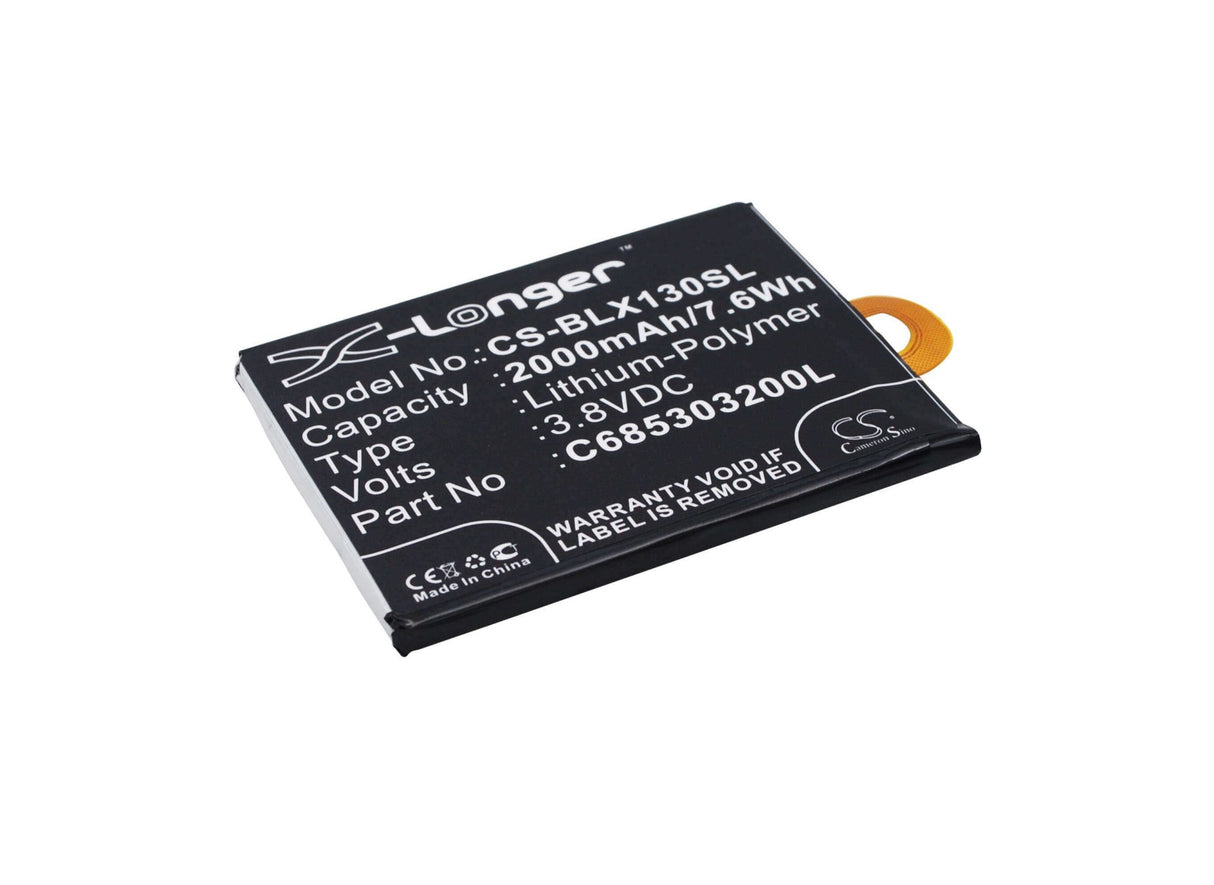 3.8V, Li-Polymer, 2000mAh, SmartPhone battery fits Blu, C685303200l, Win Jr Lte, X130, 7.6Wh Mobile, SmartPhone Cameron Sino Technology Limited (Suspended)