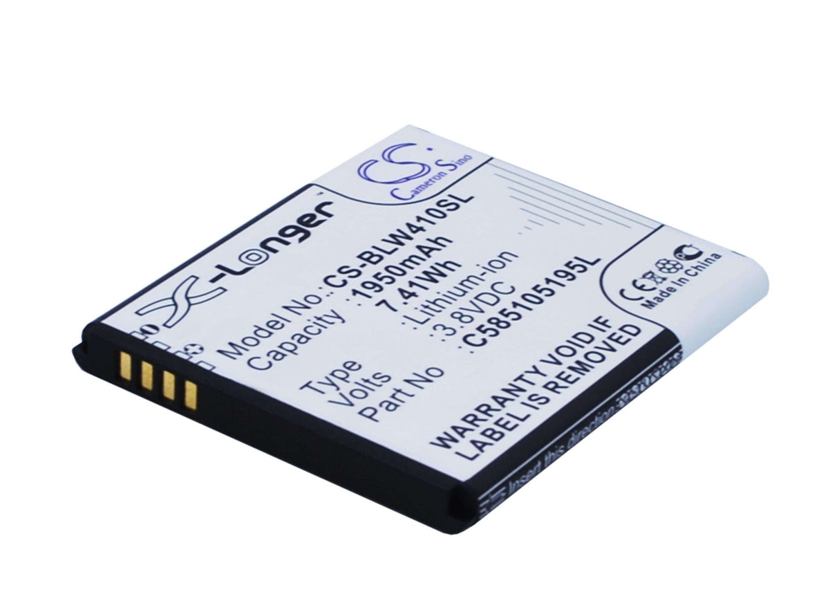 3.8V, Li-ion, 1950mAh, SmartPhone battery fits Archos, Blu, Karboon, C585105195l, 40 Cesium, 7.41Wh Mobile, SmartPhone Cameron Sino Technology Limited (Smartphone)