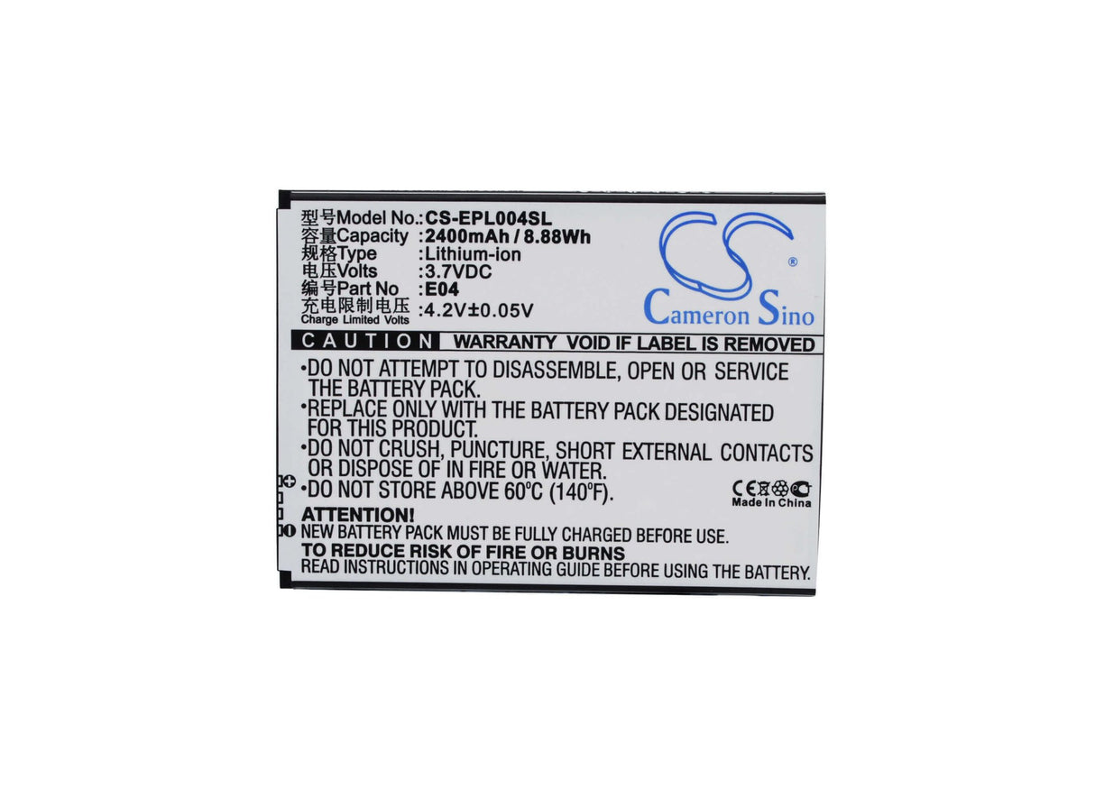 3.7V, Li-ion, 2400mAh, SmartPhone battery fits Bluboo, Elephone, E04, X6, 8.88Wh Mobile, SmartPhone Cameron Sino Technology Limited (Suspended)