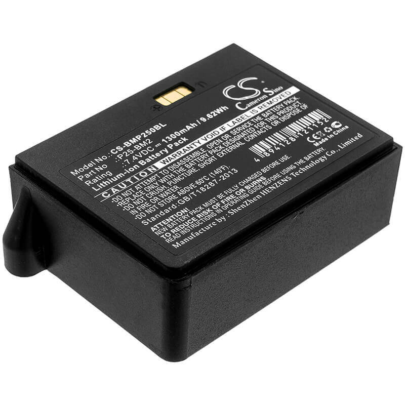 7.4V, Li-ion, 1300mAh, Payment Terminal battery fits Blue, P25-bm2, Bamboo P25, P25i, 9.62Wh Payment Terminal Cameron Sino Technology Limited