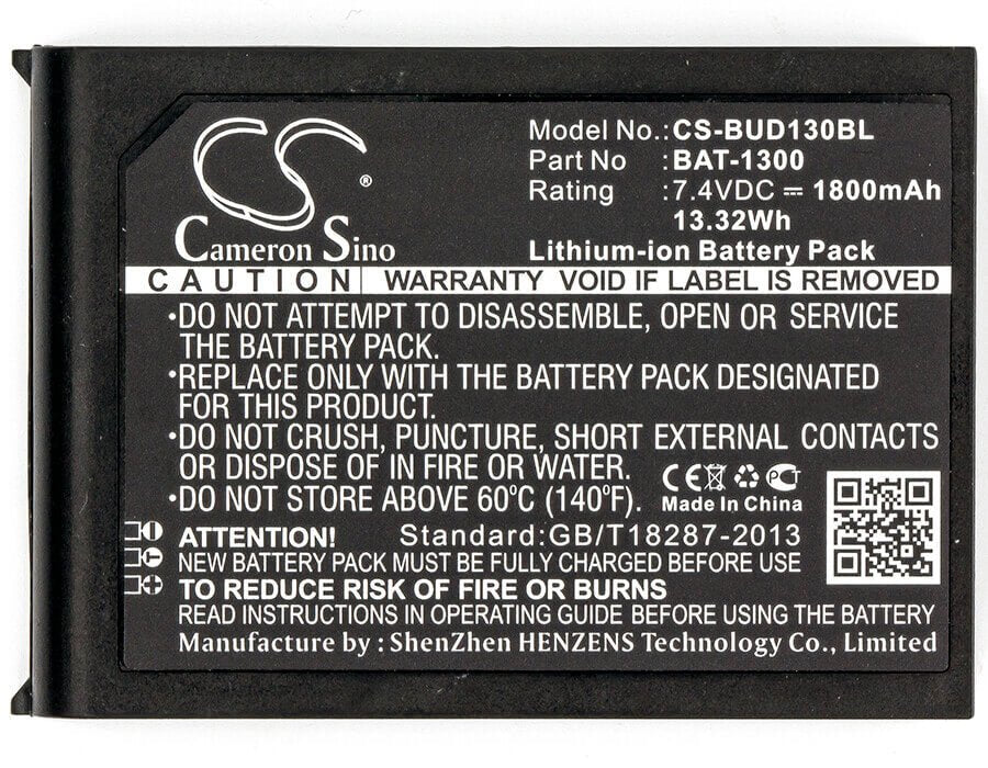 Batterie de scanner de codes-barres pour Bluebird, Pidion Bip-1300 7.4v, 1800mah - 13.32wh Scanner de codes-barres Cameron Sino Technology Limited