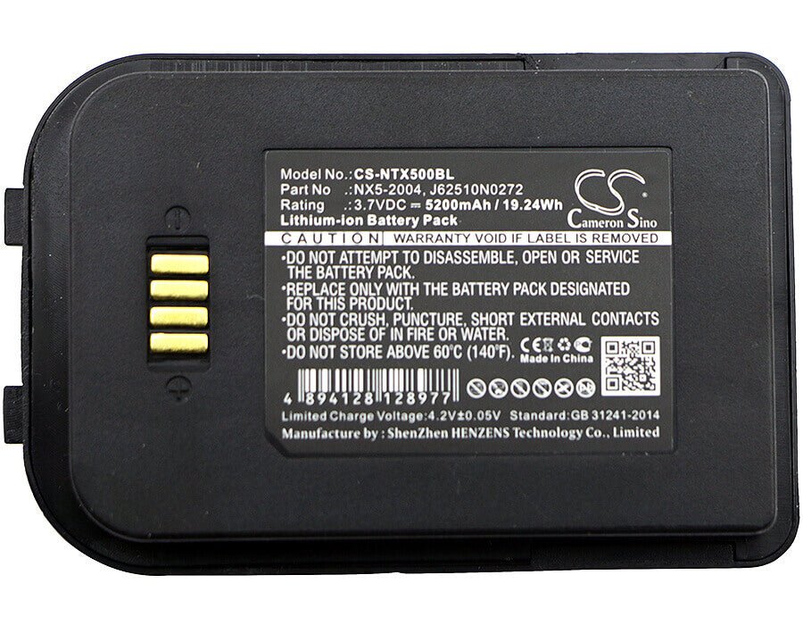 Barcode Scanner Battery For Bluebird, Pidion Bip-6000, Handheld, Nautiz X5 Eticket, Nautiz 3.7v, 5200mah - 19.24wh Barcode Scanner Cameron Sino Technology Limited