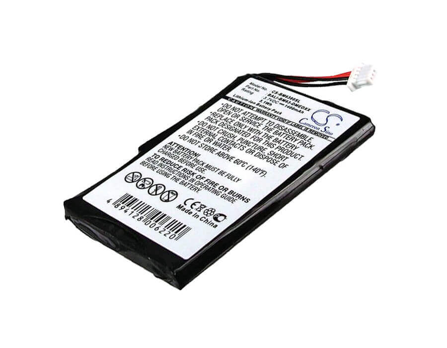 3.7V, Li-ion, 1400mAh, batterie GPS compatible avec Bluemedia, Bali-bm63-dmed, Bm-6280, Bm6380, 5.18Wh GPS, Navigator Cameron Sino Technology Limited