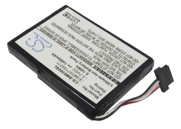 3,7V, Li-ion, 1400mAh, batterie GPS compatible avec Jucon, Lenco, Bluemedia, Transonic, E3mt07135211, Bm6300, Bm6300t, 5,18Wh GPS, Navigator Cameron Sino Technology Limited