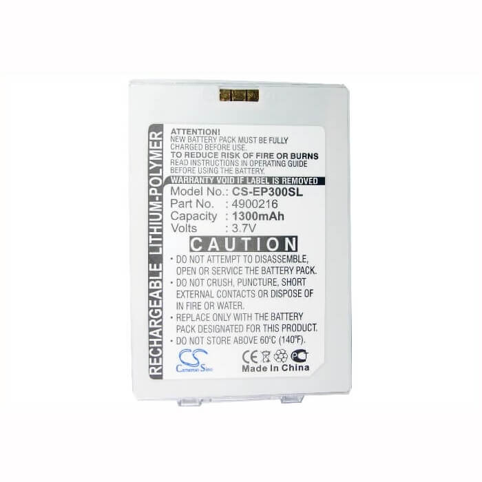 3,7V, Li-Polymer, 1300mAh, batterie de smartphone compatible Yakumo, 4900216, Pda Bm-6280, 4,81Wh Mobile, SmartPhone Cameron Sino Technology Limited (Suspendu)
