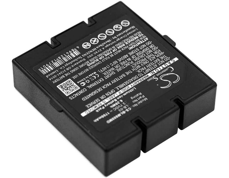 3,7V, Li-ion, 1700mAh, Batterie médicale compatible avec Bollywood, Bolate, Biolight, Acare, 12-100-0002, Oxymètre de pouls Ah-mx, 6,29Wh Cameron Sino Technology Limited (Médical)
