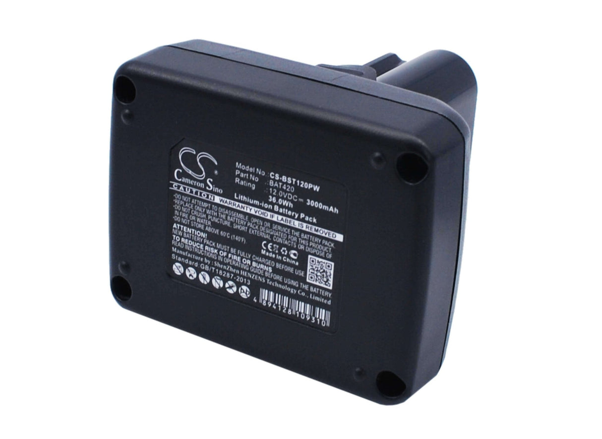 12.0V, Li-ion, 3000mAh, Power Tools battery fits Bosch, Bat412, 12-volt Max Tools, All 12v Max Pod Battery Style, 36Wh Power Tools Cameron Sino Technology Limited (Power Tools)