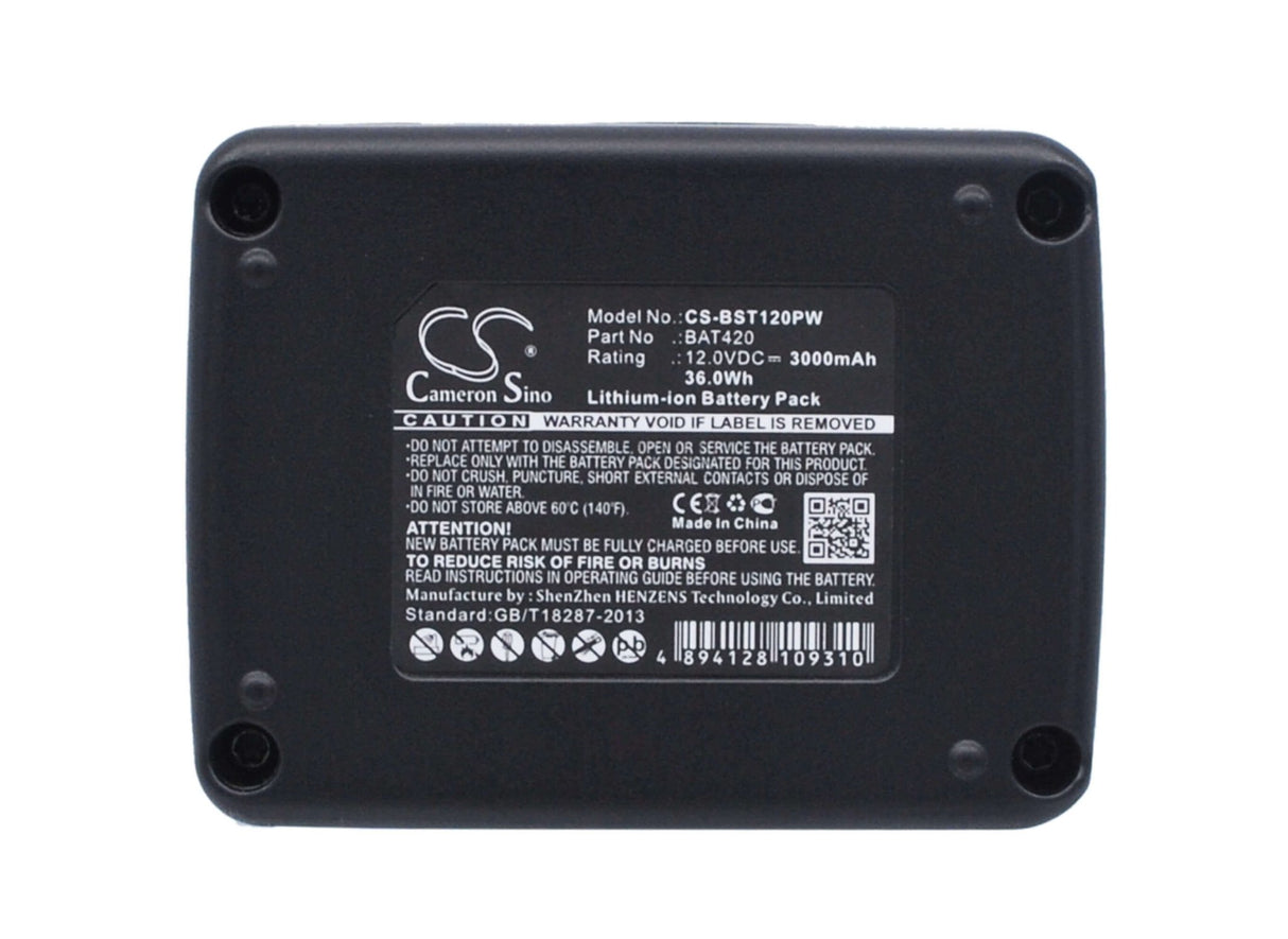 12.0V, Li-ion, 3000mAh, Power Tools battery fits Bosch, Bat412, 12-volt Max Tools, All 12v Max Pod Battery Style, 36Wh Power Tools Cameron Sino Technology Limited (Power Tools)