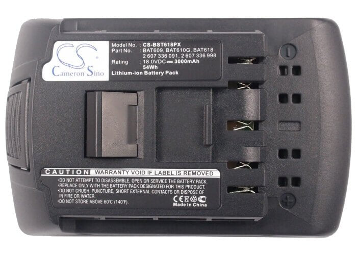 18.0V, Li-ion, 3000mAh, Power Tools battery fits Bosch, 2 607 336 091, 17618, 17618-01, 54Wh Power Tools Cameron Sino Technology Limited (Power Tools)