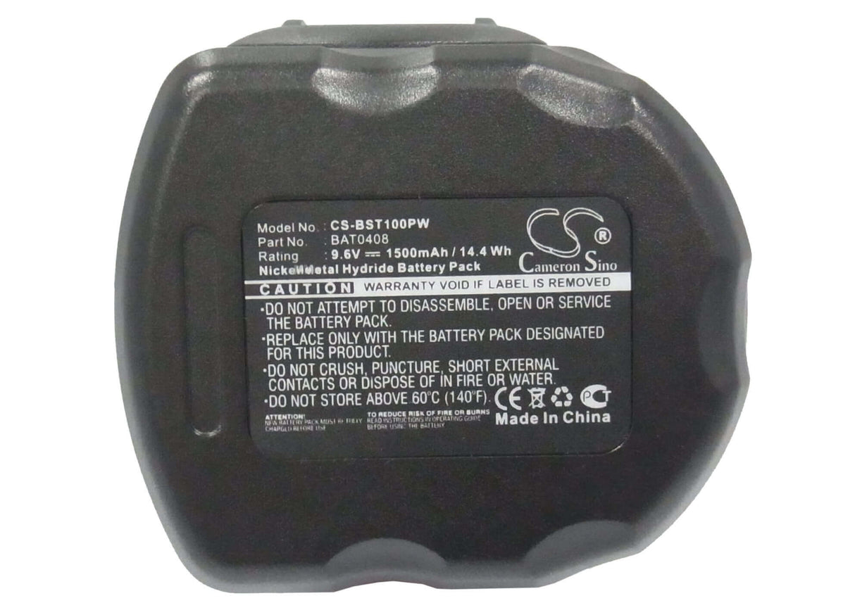 9,6V, Ni-MH, 1500mAh, batterie pour outils électriques compatible avec Bosch, 2 607 001 380, 32609, 32609-rt, 14.4Wh Outils électriques Cameron Sino Technology Limited (Outils électriques)