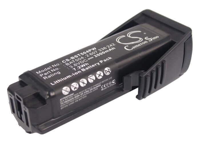 3,6V, Li-ion, 2000mAh, batterie pour outils électriques compatible avec Bosch, 2 607 336 241, 36019a2010, Gsr Mx2drive, 7,2Wh Outils électriques Cameron Sino Technology Limited (Outils électriques)