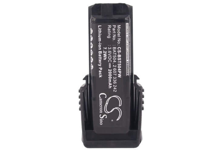 3,6V, Li-ion, 2000mAh, batterie pour outils électriques compatible avec Bosch, 2 607 336 241, 36019a2010, Gsr Mx2drive, 7,2Wh Outils électriques Cameron Sino Technology Limited (Outils électriques)