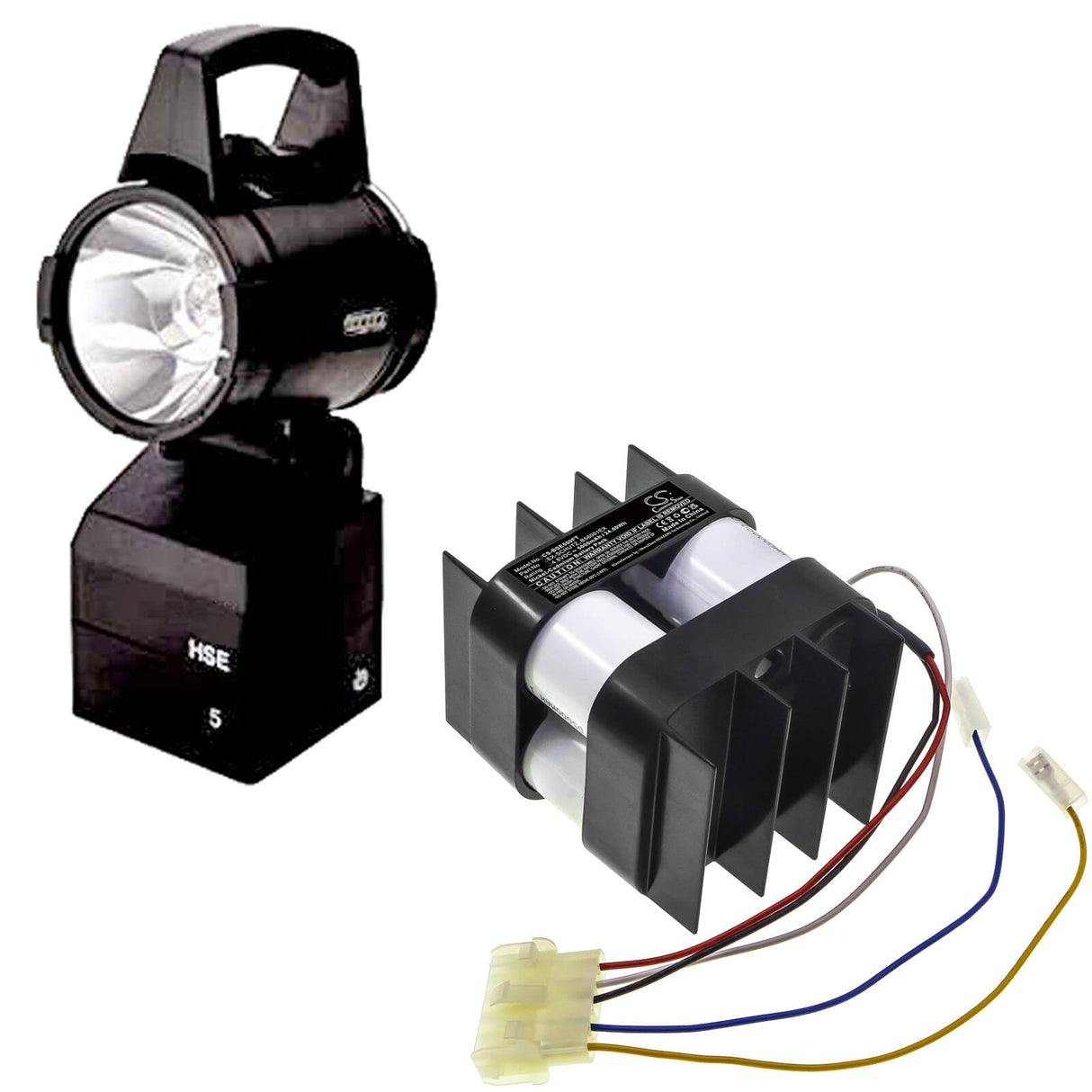 4.8V, Ni-CD, 5000mAh, Flashlight battery fits Eisemann, Bosch, Ceag, 74042, 24.00Wh Flashlight Cameron Sino Technology Limited