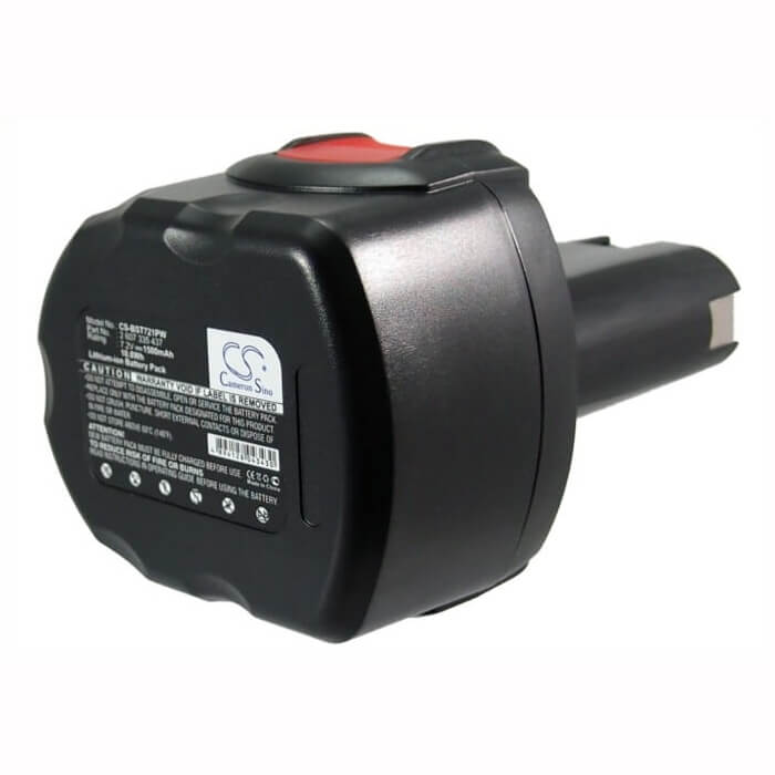7.2V, Ni-MH, 1500mAh, Batterie d'outils électriques compatible avec Bosch, 2 607 335 437, Gsr 7.2-1, Gsr7.2-1, 10.8Wh Outils électriques Cameron Sino Technology Limited (Outils électriques)
