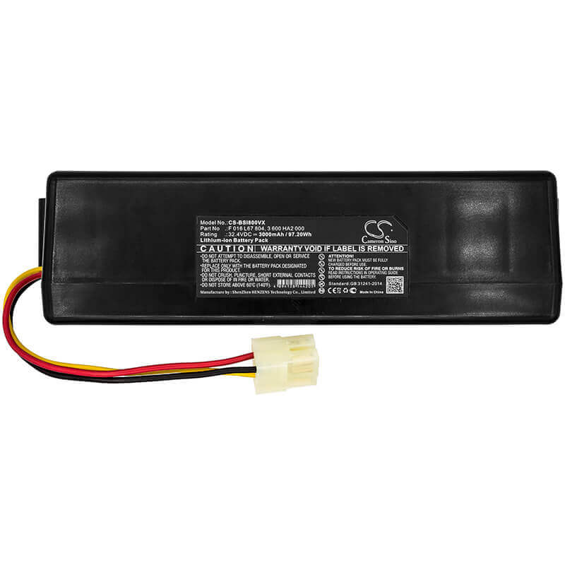 32.4V, Li-ion, 3000mAh, Lawn Mowers battery fits Bosch, 3 600 Ha2 000, Indego 1000, Indego 10c, 97.20Wh Lawn Mowers Cameron Sino Technology Limited